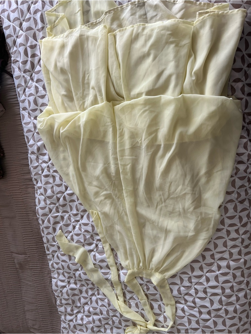 SHEIN Pale Yellow Midi Dress